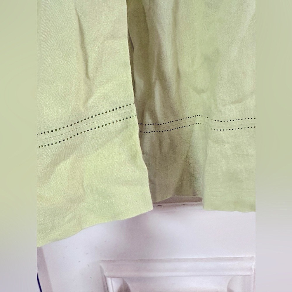 NWOT: Womenโs 2pc Linen Tank Top+Button Down Blouse๐Lightweight Dressy Casual - Picture 5 of 16